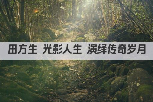田方生 光影人生 演绎传奇岁月