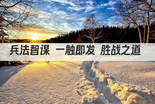 兵法奇谋 一触即发 
