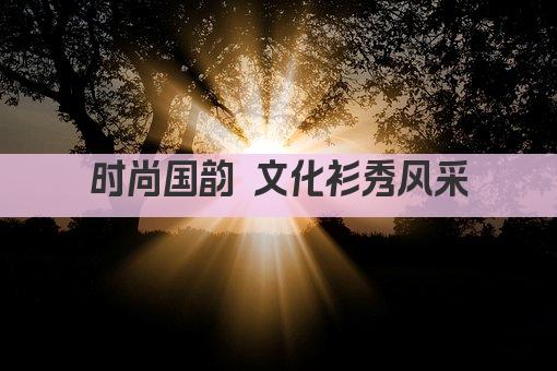 时尚国韵 文化衫秀风采