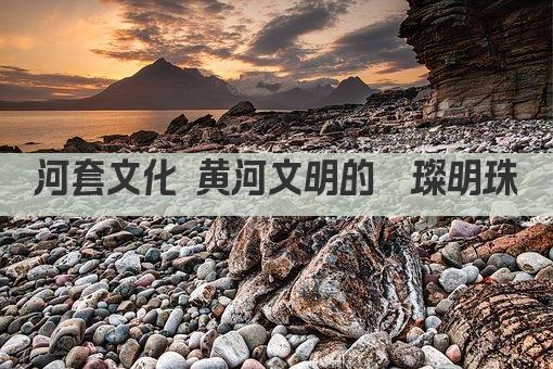 河套文化 黄河文明的璀璨明珠