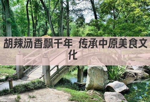 胡辣汤香飘千年 传承中原美食文化 