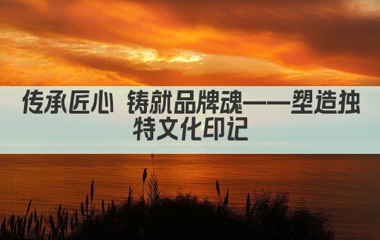 传承匠心 铸就品牌魂——文化塑造品牌新篇章 