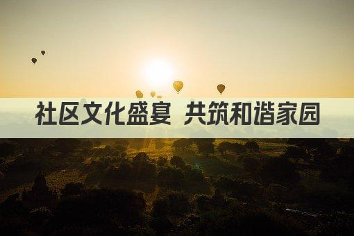 社区文化盛宴 共筑和谐家园