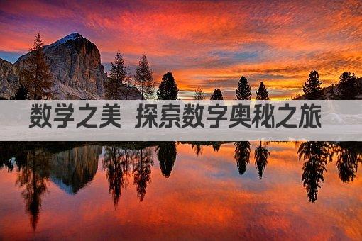 数学之美 探索数字奥秘之旅 