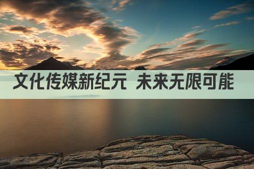 文化传媒新纪元 未来无限可能 