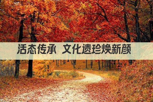 活态传承 文化遗珍焕新颜 