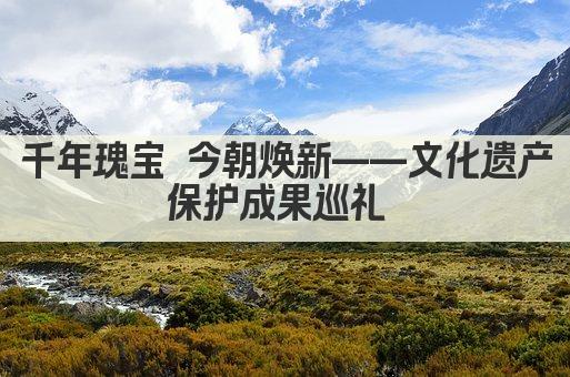 千年瑰宝 今朝绽放——文化遗产保护硕果展 