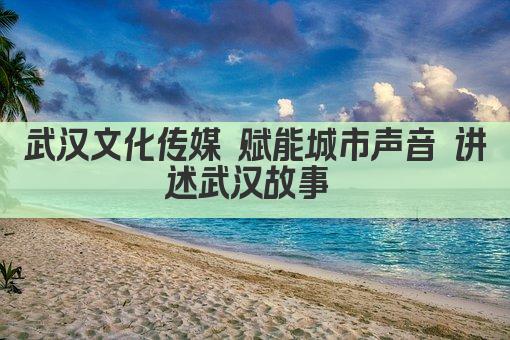 武汉文化传媒 赋能城市声音 讲述武汉故事 