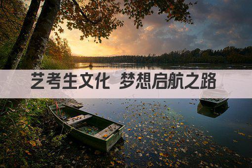 艺考生文化 梦想启航之路 