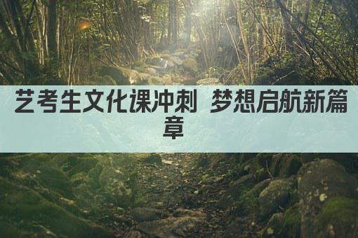 艺考生文化课冲刺 梦想启航新篇章 
