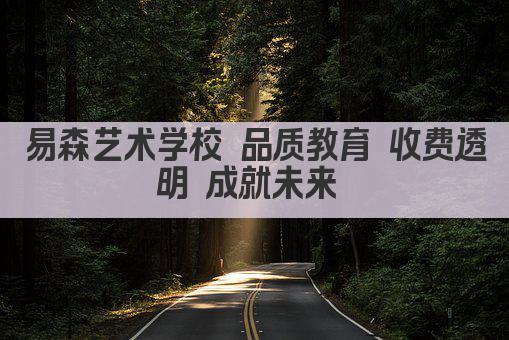 易森艺术学校 品质教育 收费透明 成就未来 