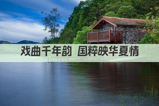 戏曲千年韵 国粹映华夏情