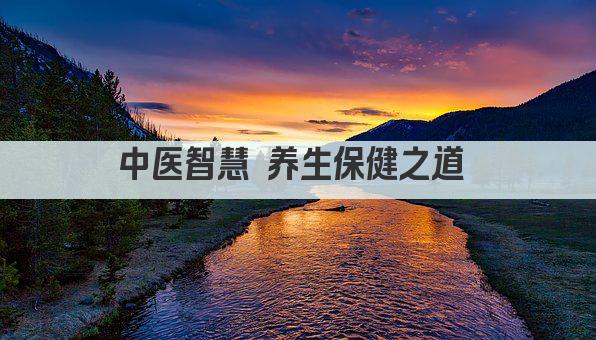 中医智慧 养生保健之道 