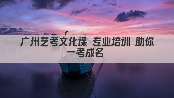 广州艺考文化课 专业培训 助你一考成名 