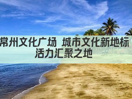 常州文化广场 城市文化新地标 活力汇聚之地 