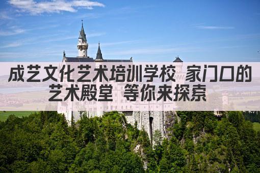 成艺文化艺术培训学校 家门口的艺术殿堂 等你来探索 