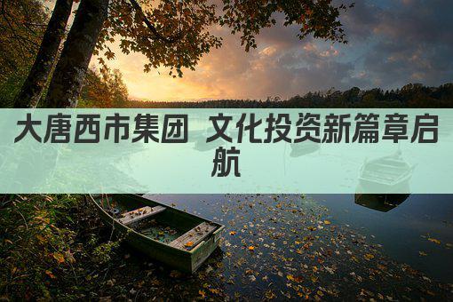 大唐西市集团 文化投资新篇章启航