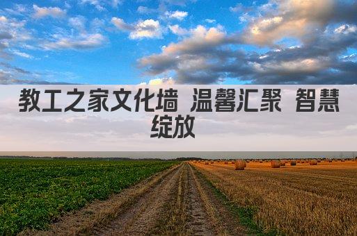 教工之家文化墙 温馨汇聚 智慧绽放 