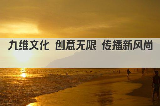 九维文化 创意无限 传播新风尚 