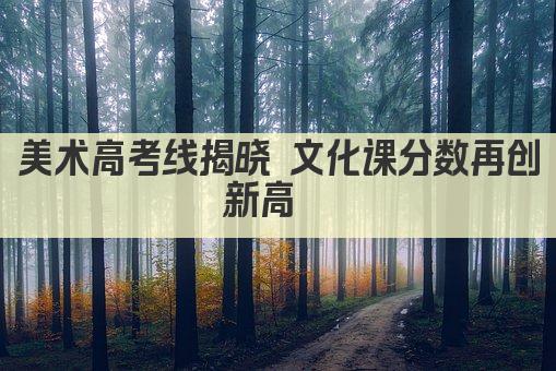美术高考线揭晓 文化课分数再创新高  