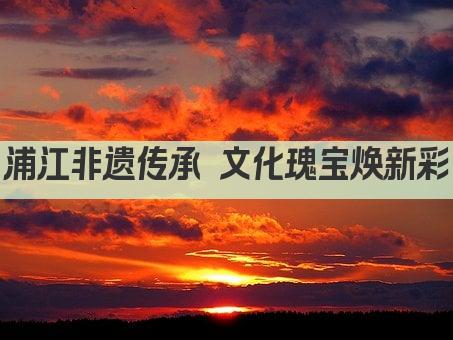 浦江非遗传承 文化瑰宝焕新彩