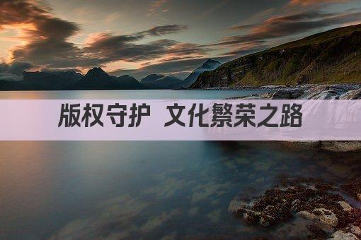 版权守护 文化繁荣之路
