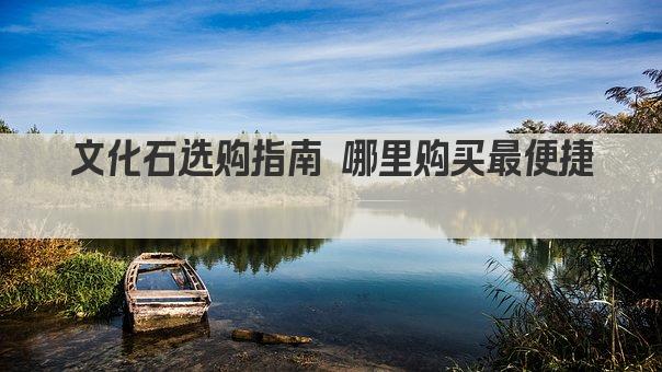 文化石选购指南 哪里购买最便捷 