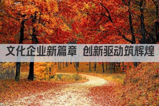 文化企业新篇章 创新驱动筑辉煌