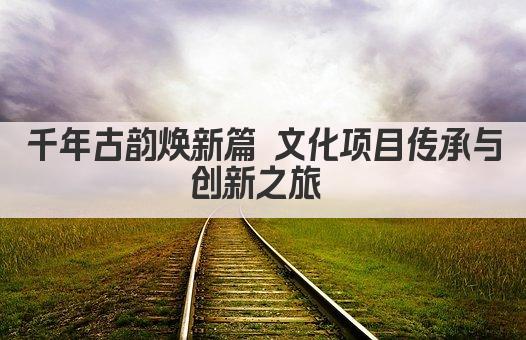 千年古韵焕新篇 文化项目传承与创新之旅 