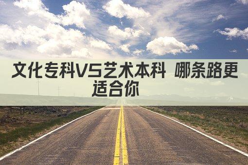 文化专科VS艺术本科 哪条路更适合你  