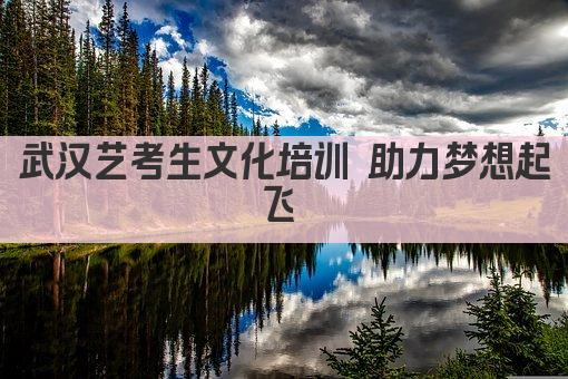 武汉艺考生文化培训 助力梦想起飞 