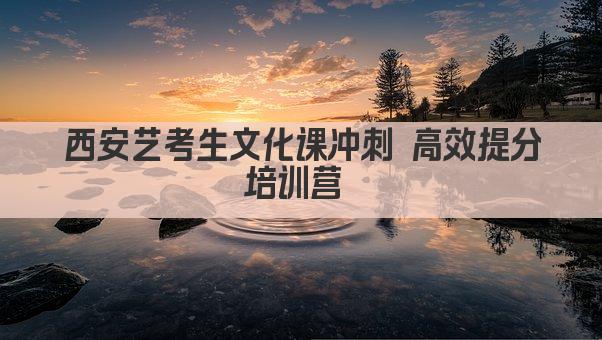 西安艺考生文化课冲刺 高效提分培训营 