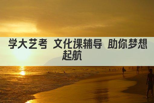学大艺考 文化课辅导 助你梦想起航  