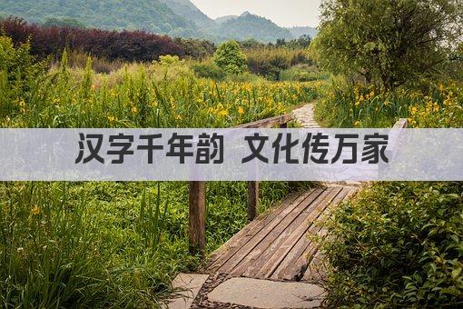 汉字千年韵 文化传万家