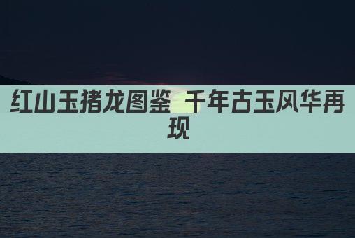 红山玉猪龙图鉴 千年古玉风华再现