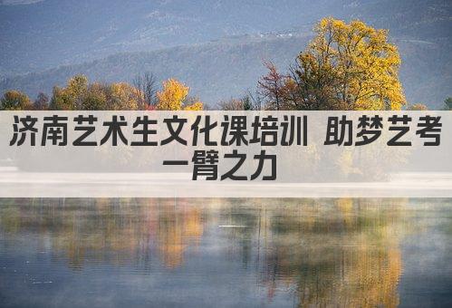 济南艺术生文化课培训 助梦艺考一臂之力 