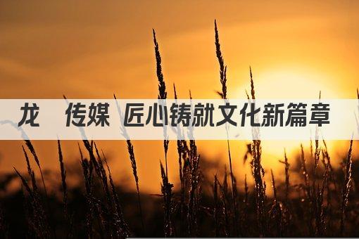 龙玺传媒 匠心铸就文化新篇章 