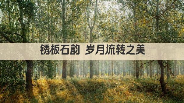 锈板石韵 岁月流转之美